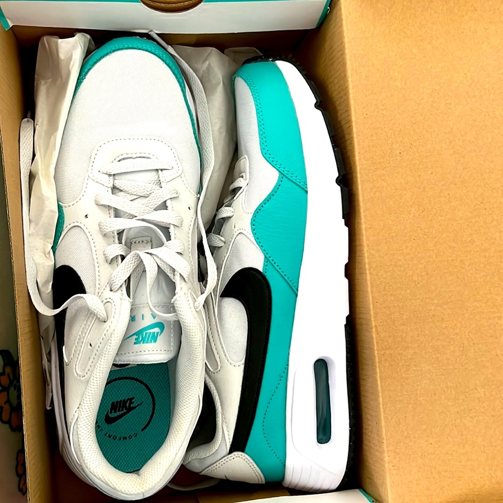 Nike air max. 9.5 in men’s, 11 in women’s.